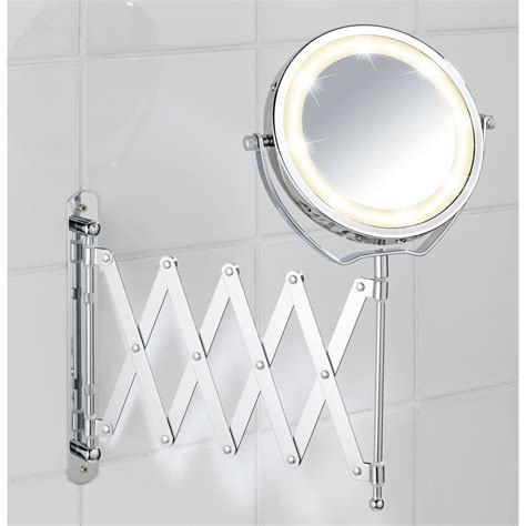 Wenko Inc Brolo LED Telescopic Wall Mirror & Reviews | Wayfair