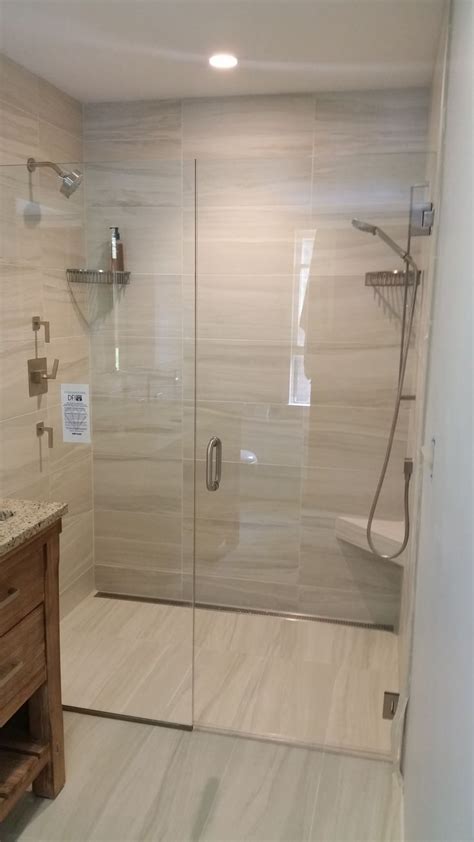 Curbless shower installation by Valley Floors. Bathroom Renos, Bathroom ...