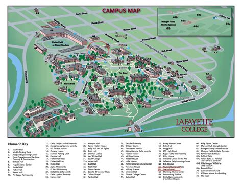 Lafayette College Campus Map - Wynne Karlotte