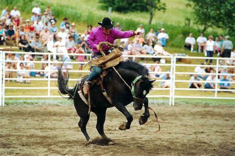 Saddle Bronc Riding at the Ellicottville Championship Rodeo