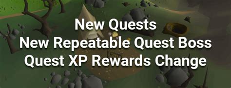 OSRS Upcoming Quests & Quest Reward XP Changes