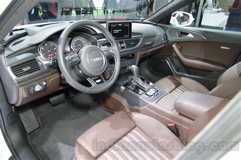 Audi A6 Allroad Quattro interior at 2016 Auto Expo