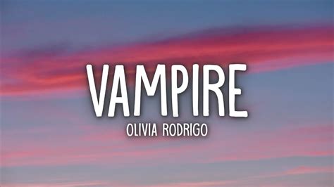 Olivia Rodrigo - vampire (Lyrics) Chords - Chordify