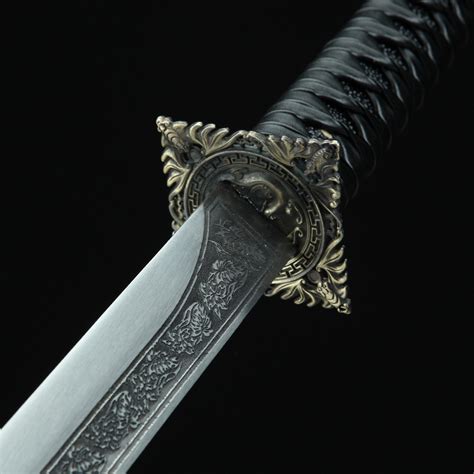 High Manganese Steel Straight Blade Chokuto Japanese Ninjato Ninja ...