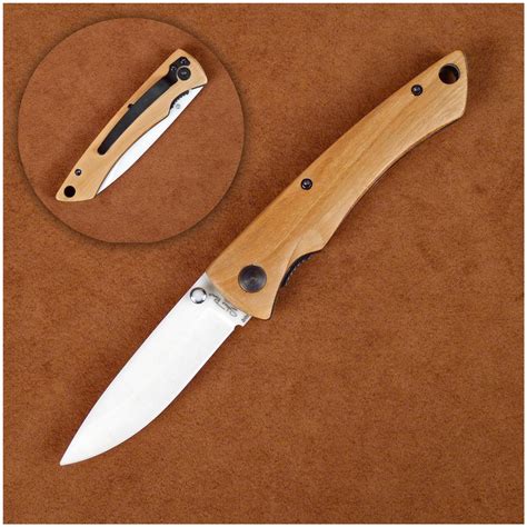 Stone River Gear Ceramic Folding Knife with Olivewood Handle - 617215 ...