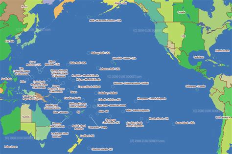 Pacific Ocean Time Zone Map – Canada Map