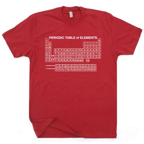 Periodic Table T Shirt | Periodic Chart T Shirt | Science T Shirt ...