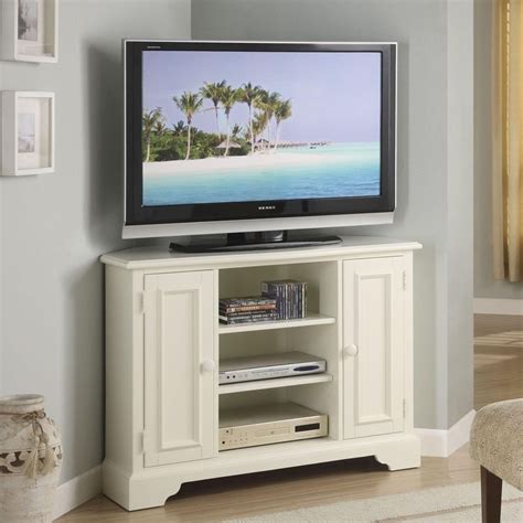 Photo Gallery of White Small Corner TV Stands (Showing 4 of 50 Photos)