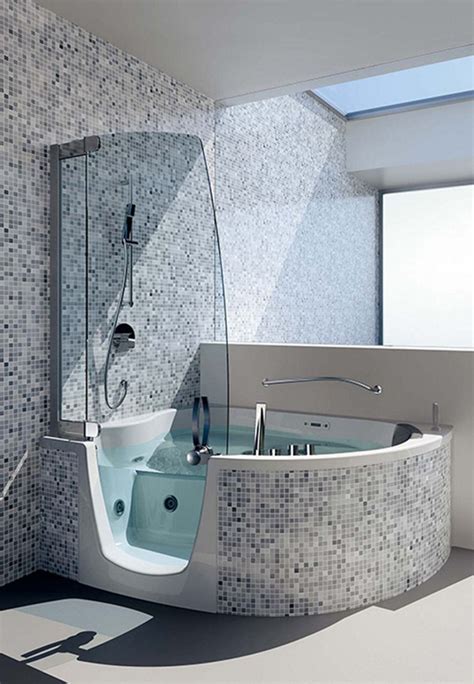 Jacuzzi shower combination | Corner bathtub shower, Bathtub shower ...