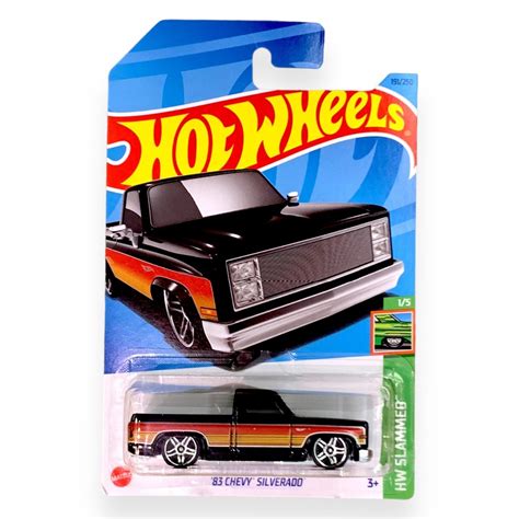 Miniatura Caminhonete Hot Wheels '83 Chevy Silverado - HW SLAMMED 1/5 ...