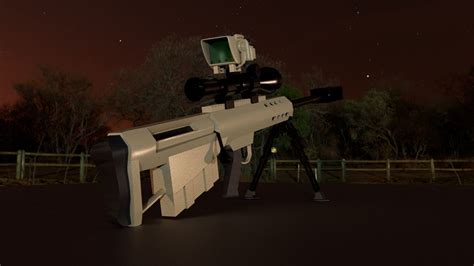 Barrett M95 Sniper 3D model | CGTrader