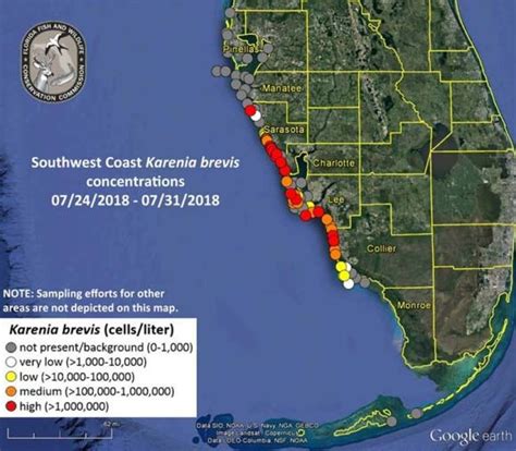 Red Tide Florida Map 2024 - Caron Cristie