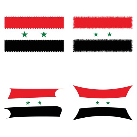 Flag of Syria, official colors, correct dimensions. Vector illustration ...