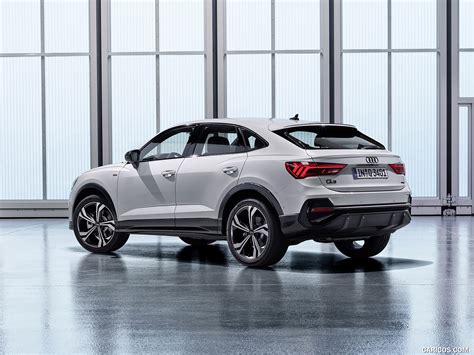 2020 Audi Q3 Sportback S line (Color: Dew Silver) - Rear Three-Quarter ...