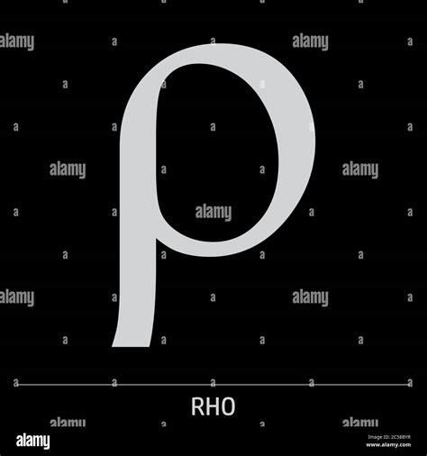 Rho greek letter icon Stock Vector Image & Art - Alamy