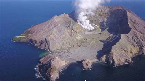 Drone Photos Show Aftermath Of White Island Volcano Eruption