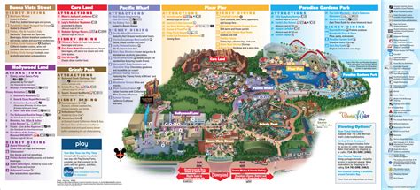 Disneyland Park Map in California, Map of Disneyland