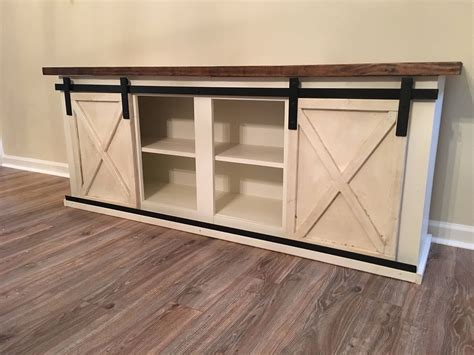 Custom Sliding Barn Door Cabinet Entertainment Center Entry - Etsy