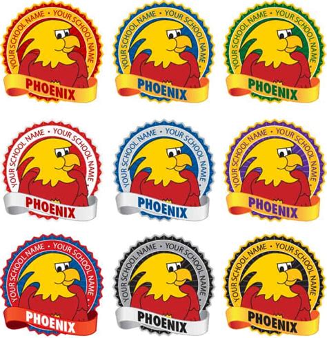 Phoenix Logo Round - Mascot Junction