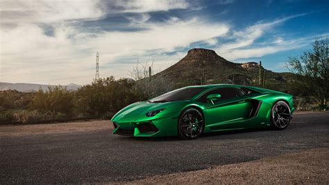 Green Lamborghini Aventador Wallpapers - Top Free Green Lamborghini ...