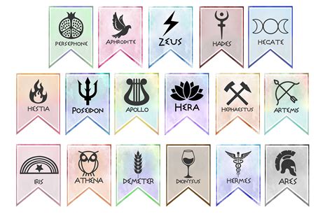 Greek Gods Symbols And Their Meanings