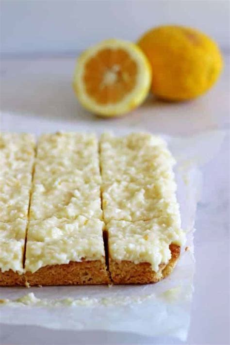 Lemon Coconut Slice - The Kiwi Country Girl