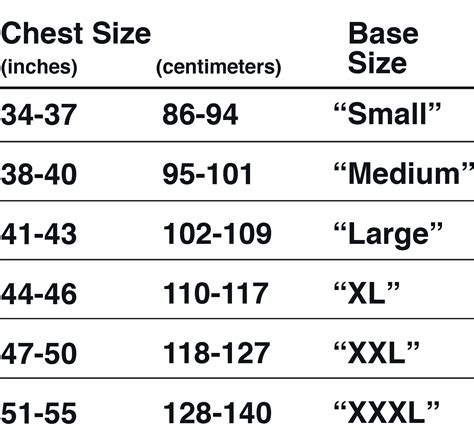 Size Chart