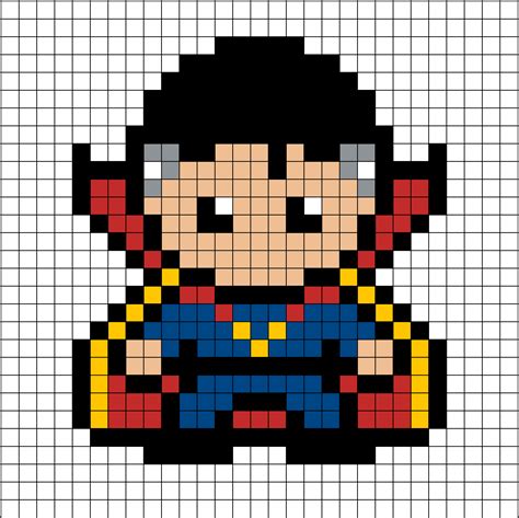 Patrones Hama Beads de Doctor Strange 【 Pixel Real