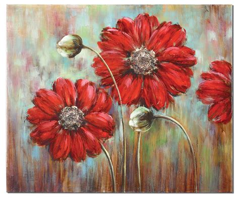 15 Collection of Red Flowers Canvas Wall Art