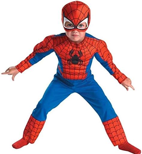 Boy Spiderman Costume Suit Cosplay Onesie For Kids ...