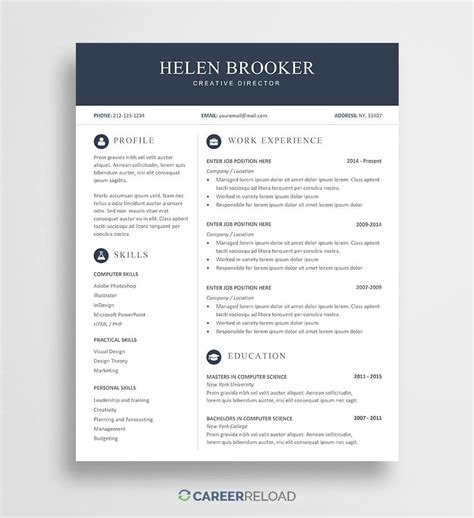 11+ Download Resume Word Format - Free Samples , Examples & Format ...