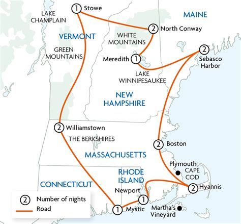 New England Trail Map