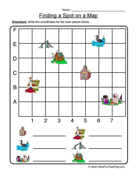 Planning A City On A Coordinate Grid Worksheets