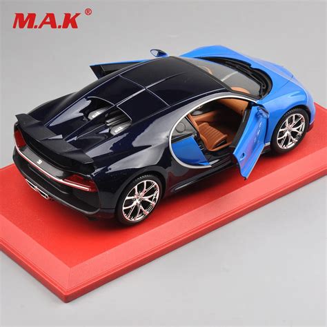 Kids Christmas Gift Car Model Toys 1:18 Bugatti Chiron Diecast Model ...