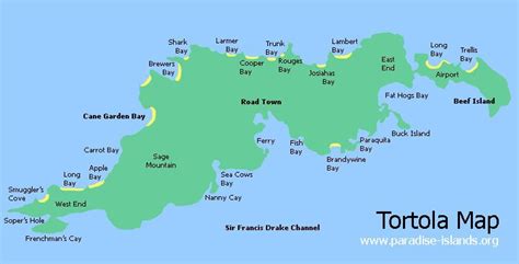 Tortola Map