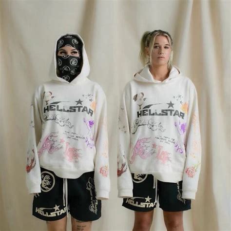 Hellstar I Love Hellstar Logo Print Hoodie White