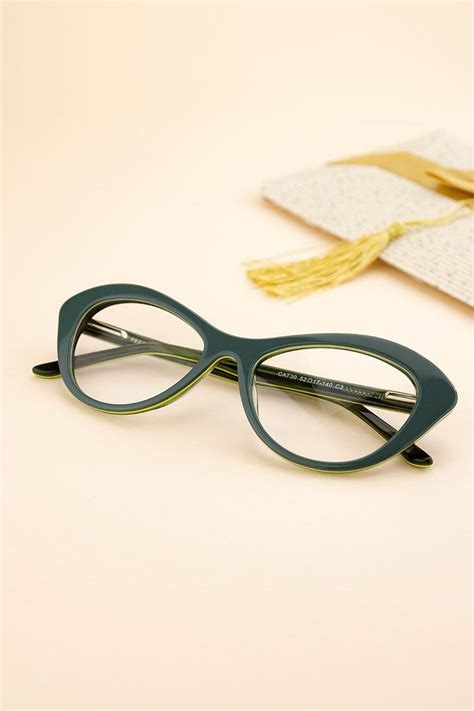 CAT-30 Green-1037 | Cat eye glasses, Retro glasses, Glasses