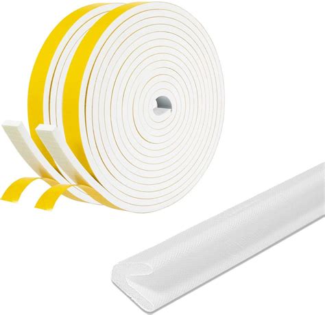 fowong Weather Stripping Bundle Self Adhesive DIY Installation ...