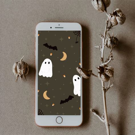 Ghost Halloween Phone Wallpaper - Etsy