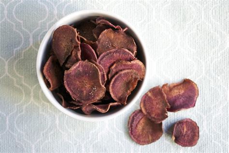 Baked Purple Sweet Potato Chips