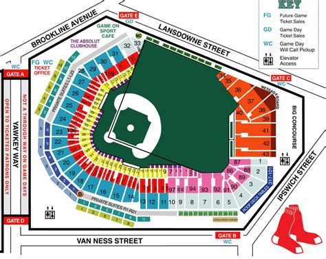 Fenway Park Dimensions Diagram