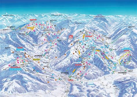 Austria ski resorts map - Austria ski map (Western Europe - Europe)