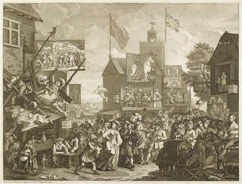 Southwark Fair Various Performers Drawing by Mary Evans Picture Library