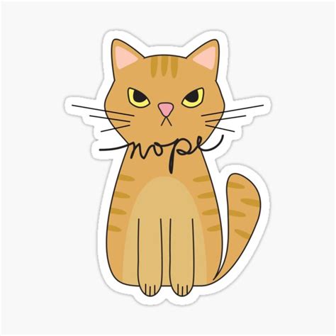 "Angry Cat Death Stare" Sticker for Sale by maikamess | Redbubble