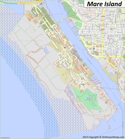 Mare Island Map - Vallejo - Ontheworldmap.com