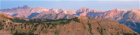 Castle Peak Sunrise Panorama | Maroon Bells-Snowmass Wilderness Area ...