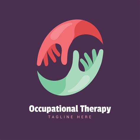 hand drawn flat design occupational therapy logo 7933707 Vector Art at ...