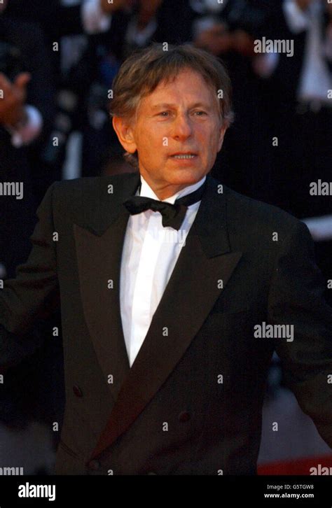 Roman Polanski arrives premier of "The Pianist" during the 55th Cannes ...