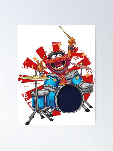 "Animal Drummer The Muppets Show" Poster for Sale by chamchi257 | Redbubble