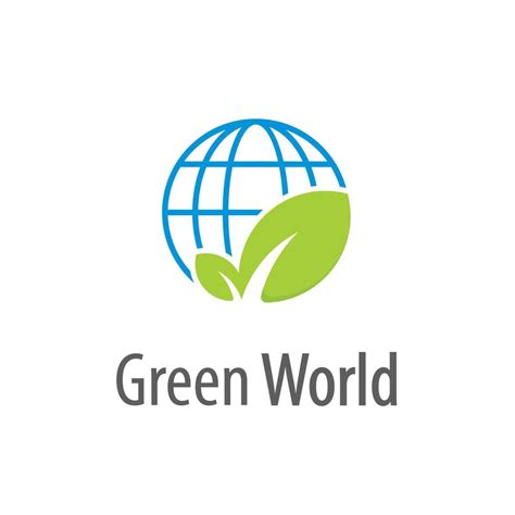 Green World Logo Template 7530773 Vector Art at Vecteezy